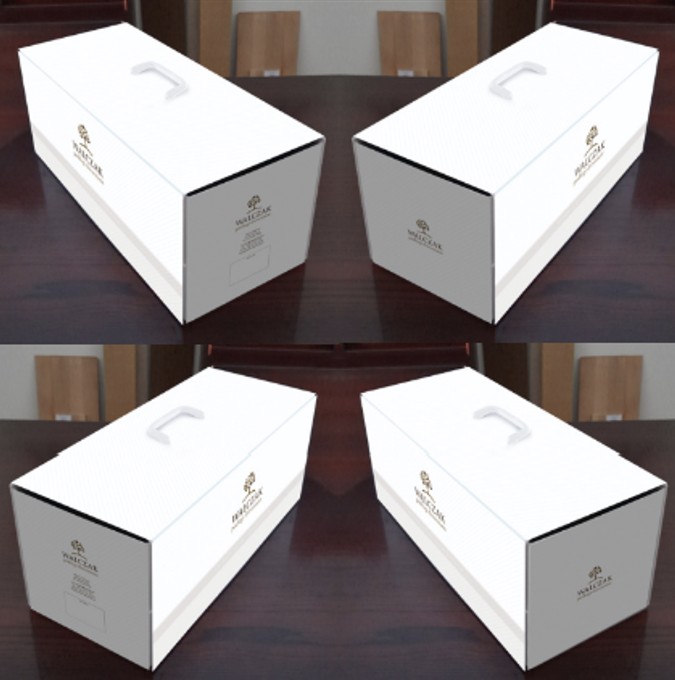 WALCZAK demo boxes with wooden floor samples