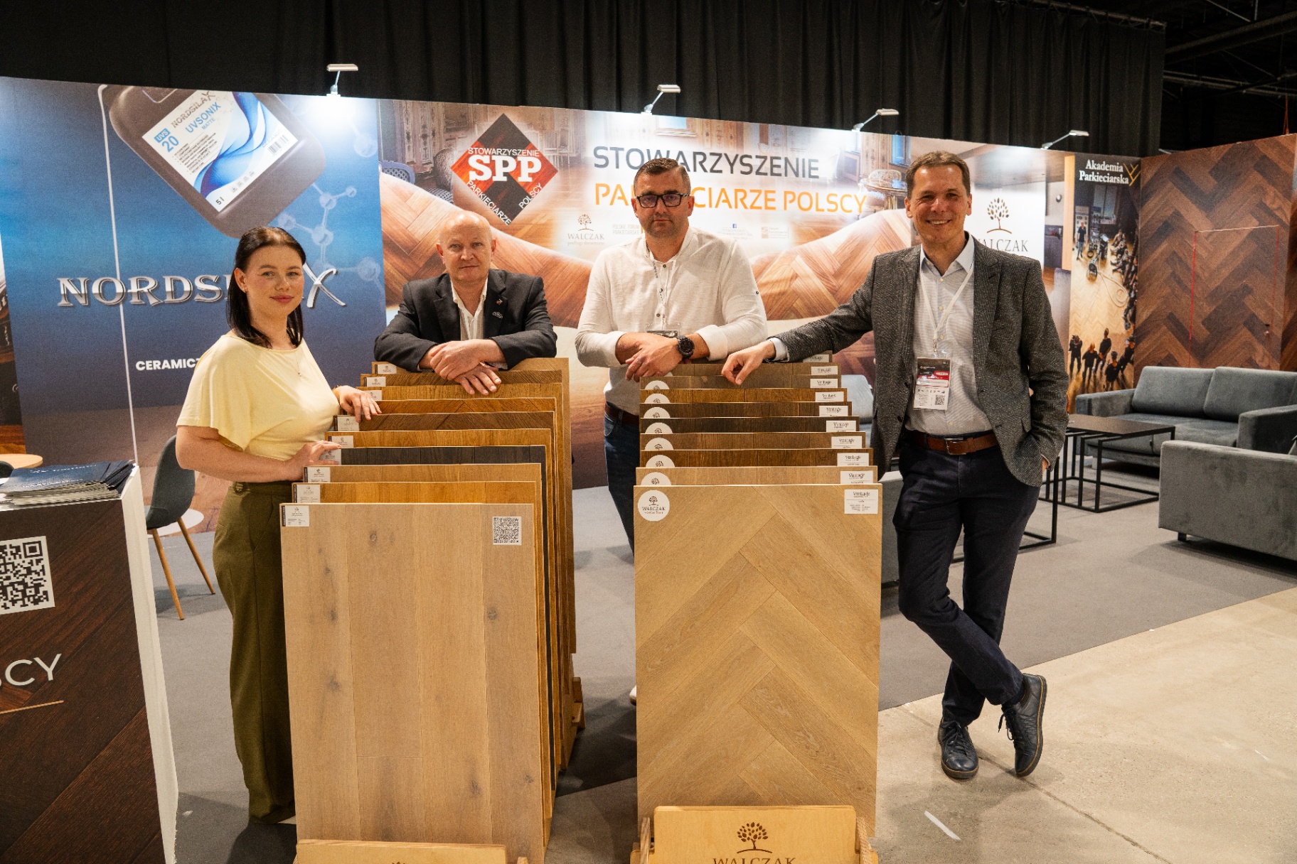 WALCZAK booth at a parquet industry fair