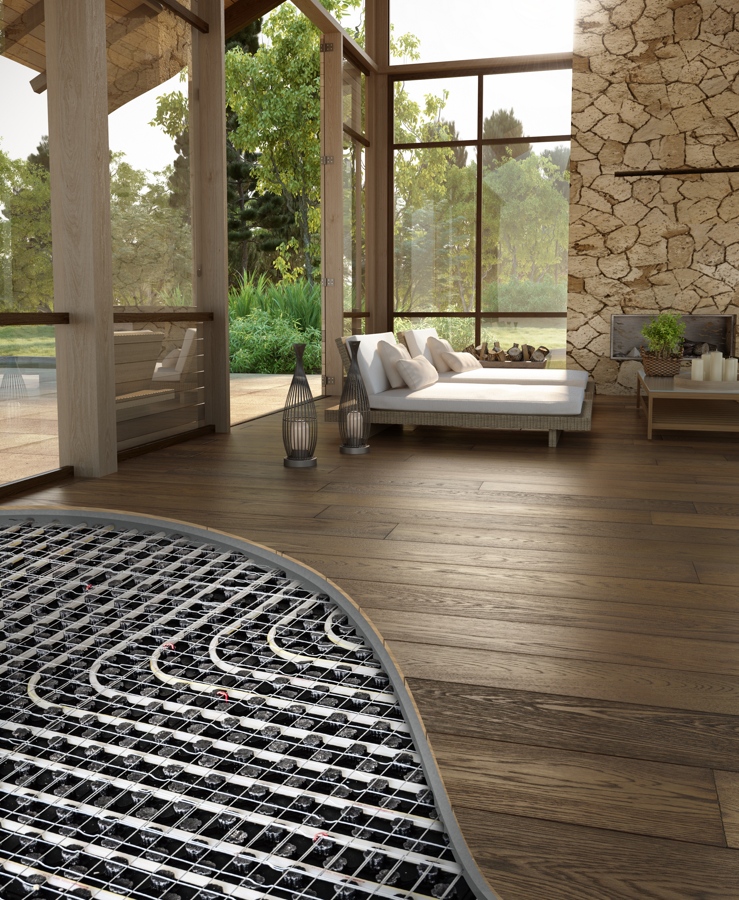 Solid floorboards on underfloor heating
